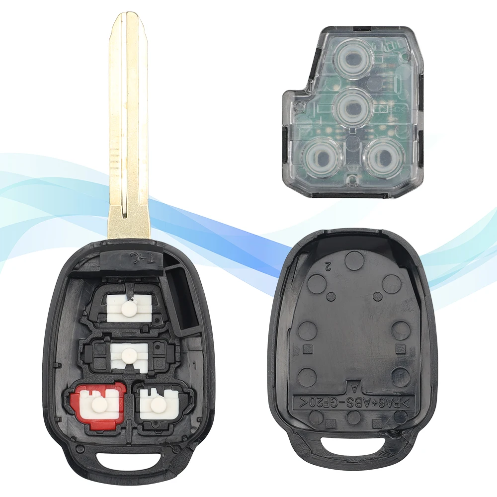 Фото Корпус для автомобильного ключа Zz Remote для Toyota Camry Prius 2012-2017, Corolla RAV4, TOY43, 2/3/4 кнопки №5