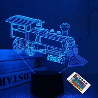 train night light 3d illusion lamp for kids 16 colors changing with remote control dim function creative birthday xmas gifts