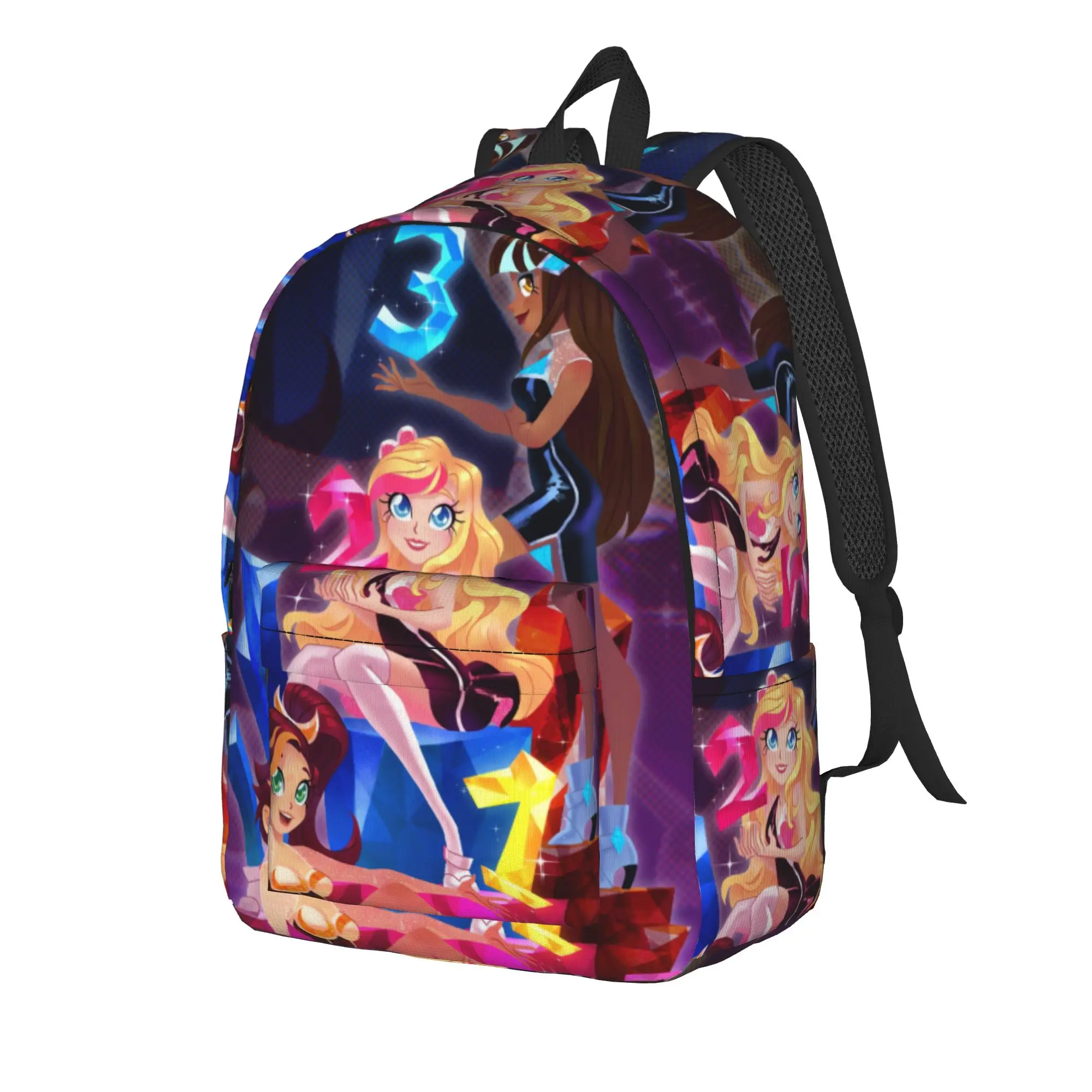 Фото Рюкзак LoliRock унисекс, дышащий, из полиэстера, милый, для старшей школы, для походов, яркий рюкзак. №2