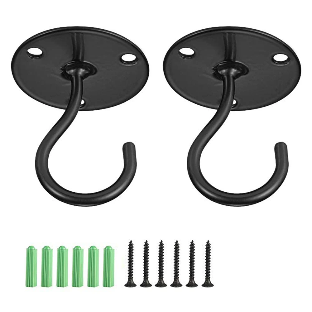 

2pcs Wall Mount Ceiling Hooks with Screws for Hanging Plants Wind Chimes Lanterns