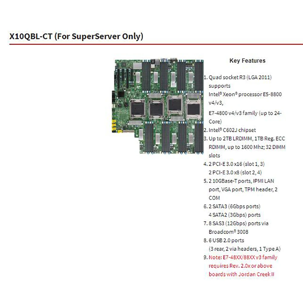 Рисунок 3 - X10QBL-CT для материнской платы