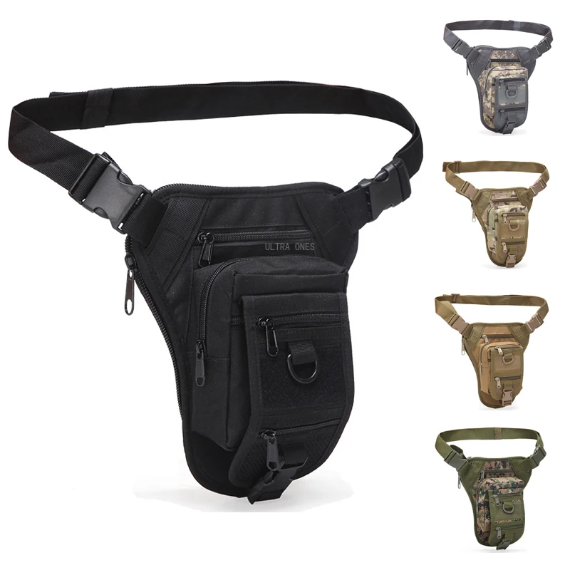 

Tactical Hunting Leg Bag Military Combat Shooting Training Drop Leg Platform Hiking Camping Wargame Mobile Phone Pack