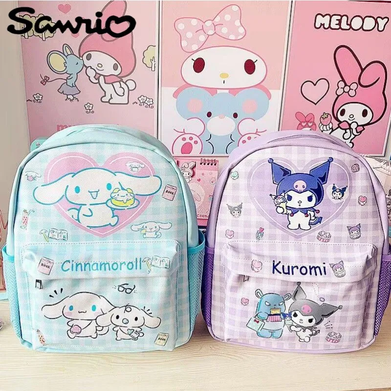 

Sanrio Anime Peripheral Kawaii Cartoon Cute Hello Kitty Cinnamon Roll My Melody ins Backpack Creative School Bag Gift Wholesale