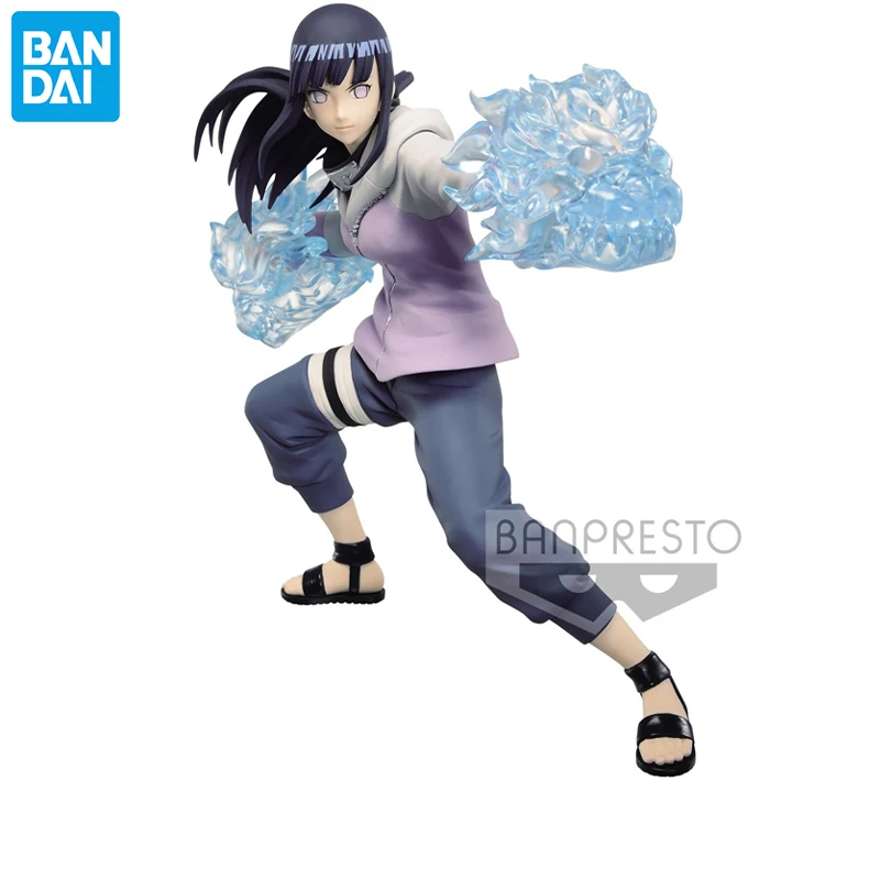 

Bandai Original Hyūga Hinata VS Vibration Stars Naruto Action Figure Scene Desktop Ornament