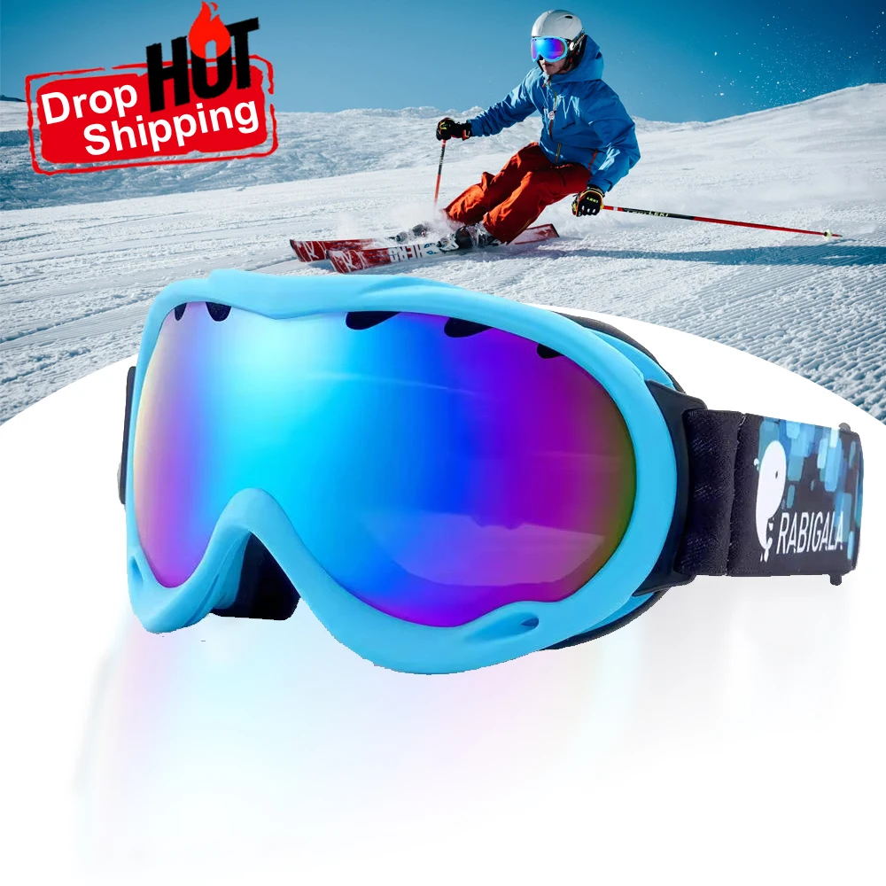 UV400 Спортивные очки для сноуборда противоснежные слепоты сферические лыжные с