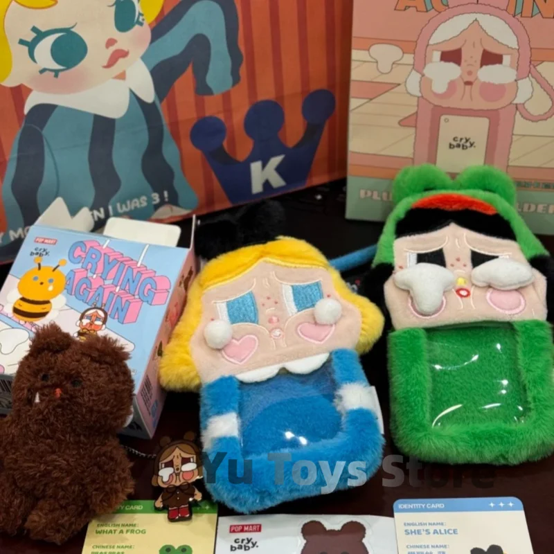 В наличии Crybaby Crying Again Series Flufy Card Sleeve Blind Box Симпатичные периферийные аксессуары
