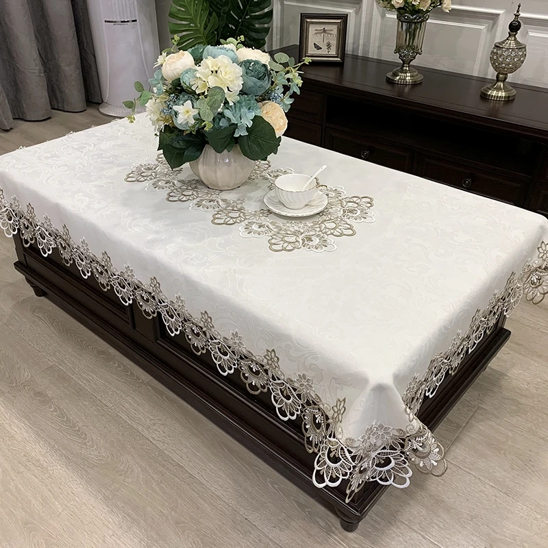 

Table cloth fabric cover, modern and simple European red living room, American luxury and high-end new Chinese style