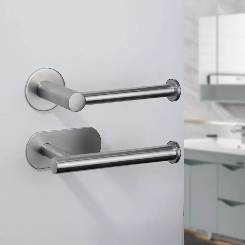 

Steel Toilet Paper Holder Bathroom Wall Mount WC paper Holder Shelf Tissue Towel Roll shelf Accessories Rack holders