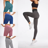 2022 hot leggings women workout sport pants scrunch butt fitness leggins push up textured tights high waist tummy control yoga