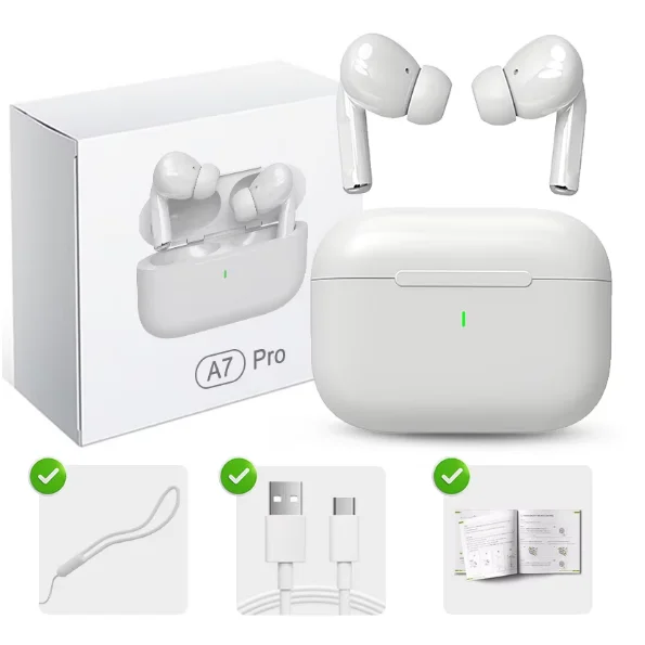 Фото Беспроводные Bluetooth-наушники TWS Air Pro 2026 HiFi с шумоподавлением, водонепроницаемые, для iPhone и Android №1