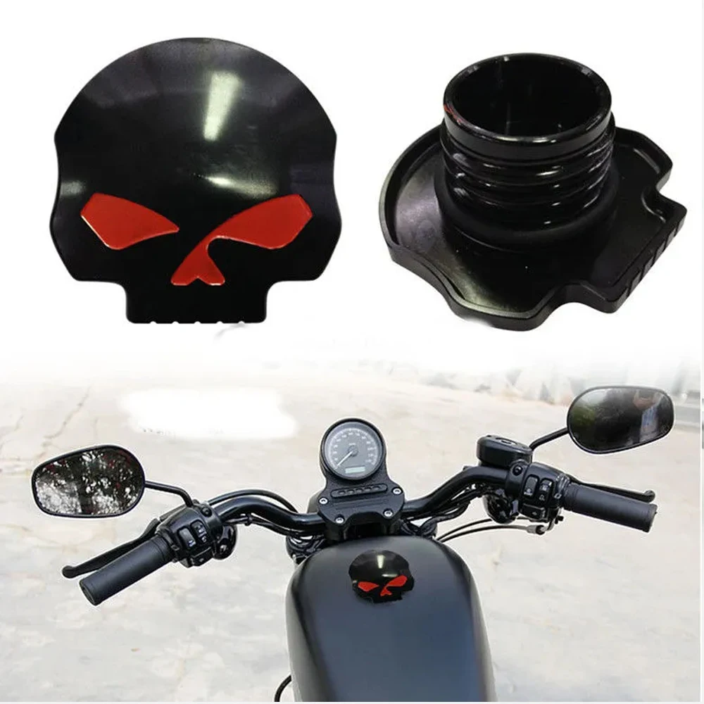 

Мотоцикл применим к XL883 XL1200 Dyna Fat Boy модифицированный колпачок топливного бака с черепом