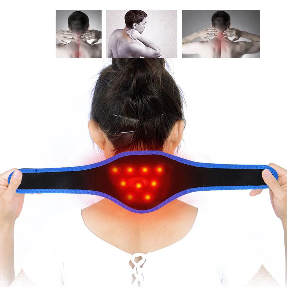 

3Pcs Adjustable Tourmaline Self-Heating Pads Warm Neck Support Brace Magnetic Therapy Far Infrared Wrap Protect Pain Relief