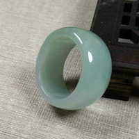natural myanmar jadeite jade ring handmade sculpture simple jade ring men party wedding jewelry gift rings for men