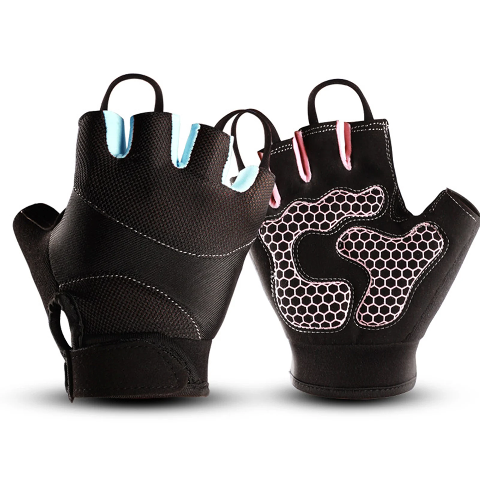 

Silicone Non-Slip Cycling Gloves Half-Finger Shock Absorbing Fitness Gloves Cycling Equipment Workout Gloves Riding Gloves