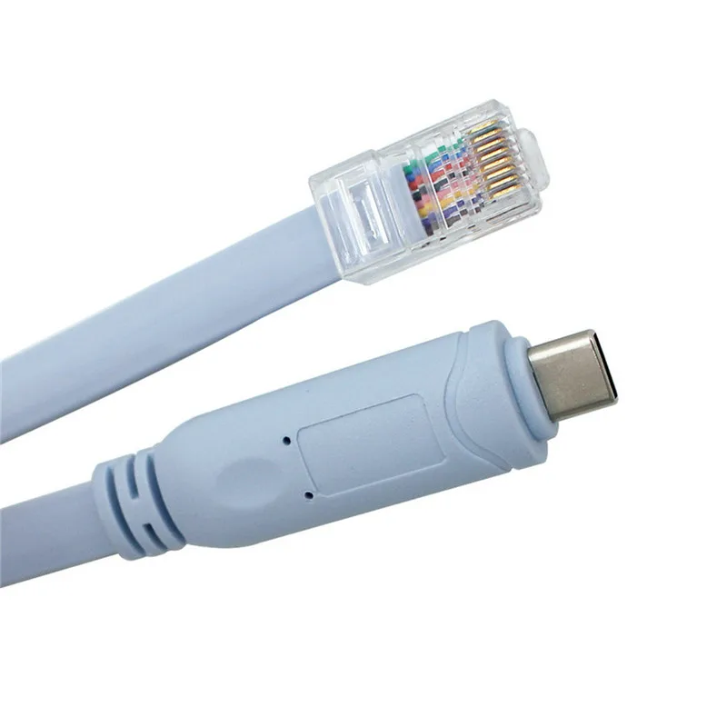 Кабель USB C к RJ45 для консоли последовательный адаптер RS232 маршрутизатора RJ 45 8P8C