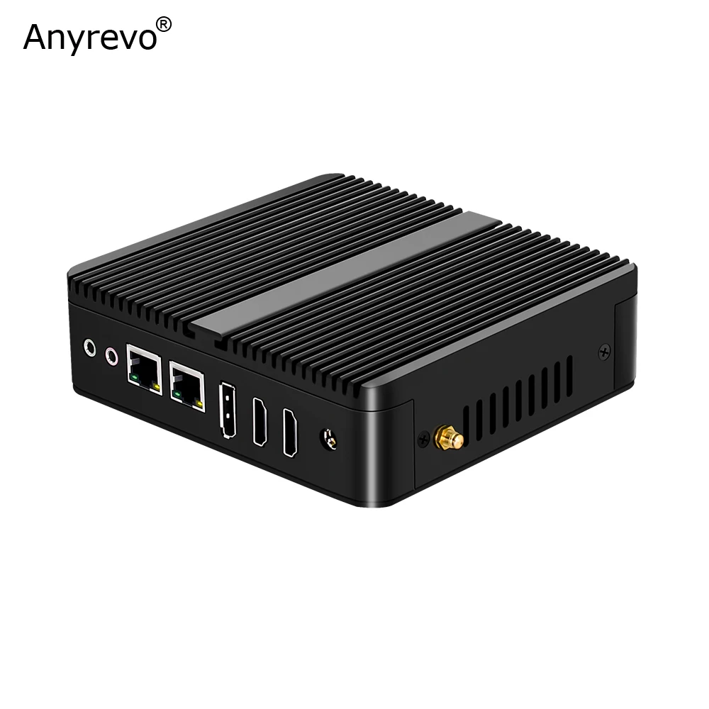 Intel 12th J6412 Celeron J4125 двойной гигабитный LAN 2xRS232 HDMI VGA безвентиляторный мини-ПК Windows Linux