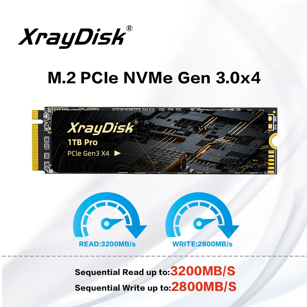 Xraydisk M2 NVMe SSD High Speed 1TB 2TB M.2 PCIe NVME Ssd Solid State Disk Hard Drive for Laptop&Desktop 1