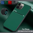 Роскошный тонкий чехол для телефона iPhone 13 Pro Max Mini 12 11 X XS XR 8 Магнитный Ударопрочный Мягкий матовый Защитный Тонкий чехол из ТПУ