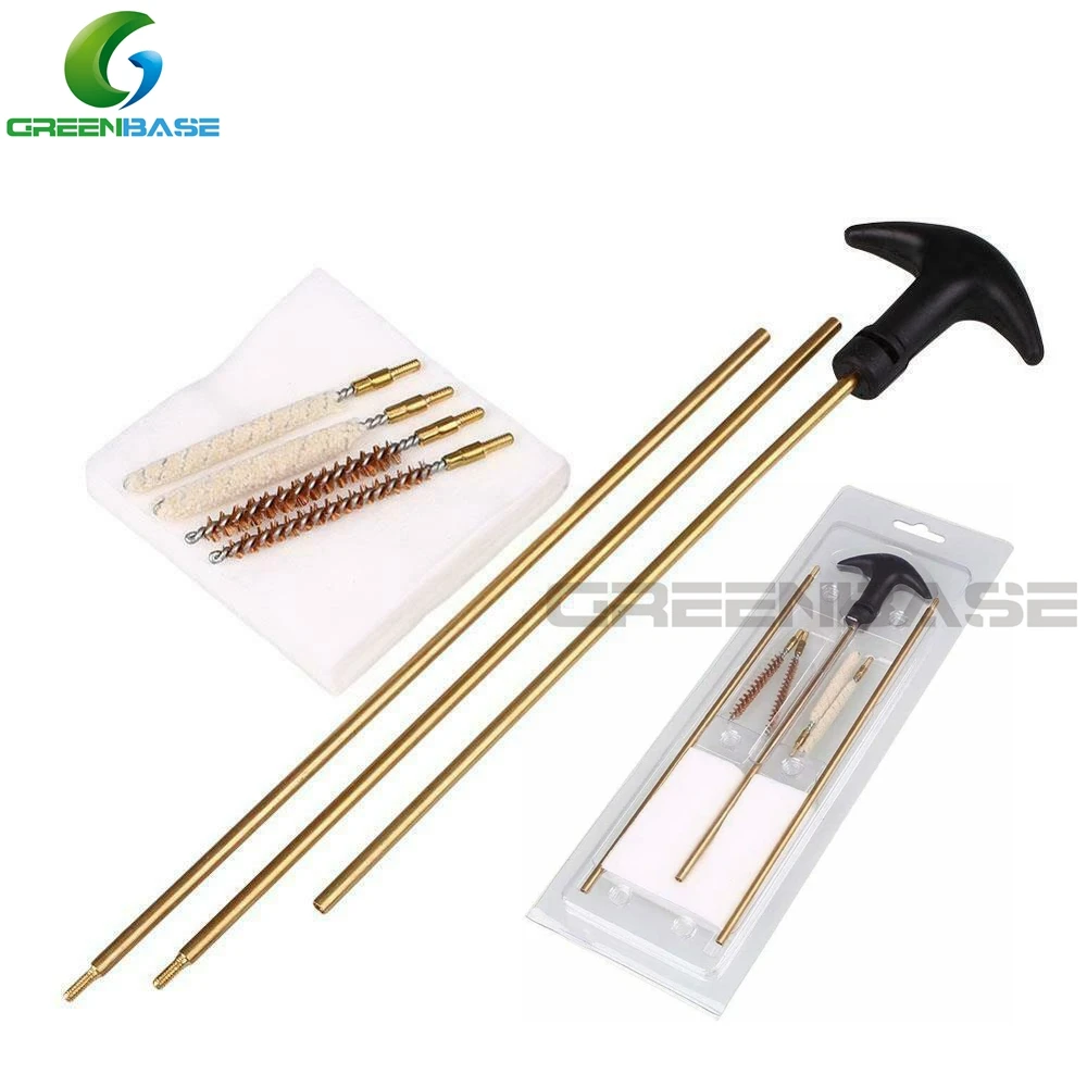 

Greenbase Airsoft Barrel Long Rod Brushes Cleaning Kit Brushes Tool Set For 4.5/5.5mm Caliber Hunting Rifle Cleaning Tool Kit