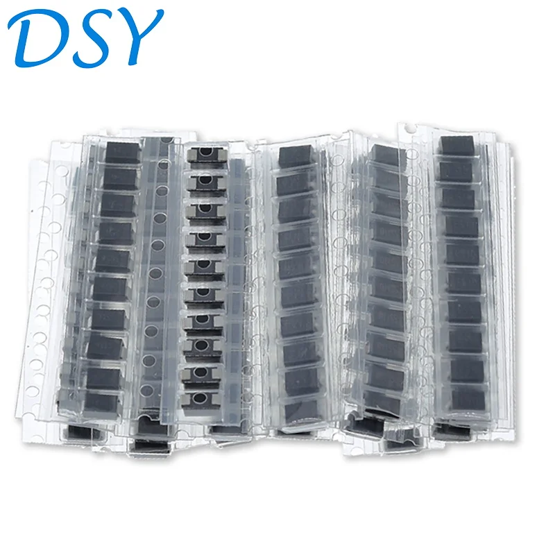 Набор SMD диодов 20 значений * 10 шт. = 200 шт., SS110 SS220 SS210 SS310 SS510 SS16 SS26 SS34 SS36 ES1J ES1D M7 M4 US1M
