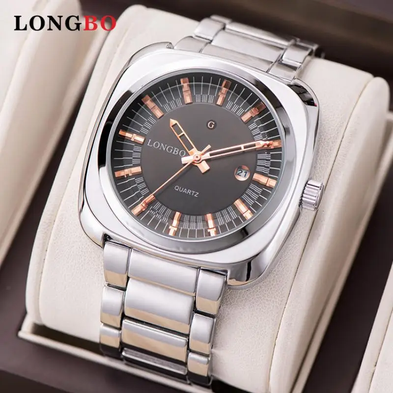 

2022 New Brand Business Men Watches Business Quartz Wristwatch Stainless Steel Wrist Watch Gift for Husband Brother