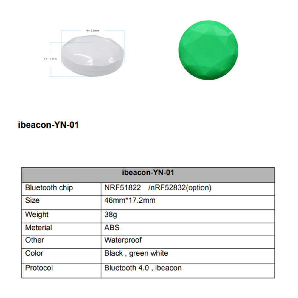 Бесконтактный локатор NRF51822 Eddystone Ibeacon Ble