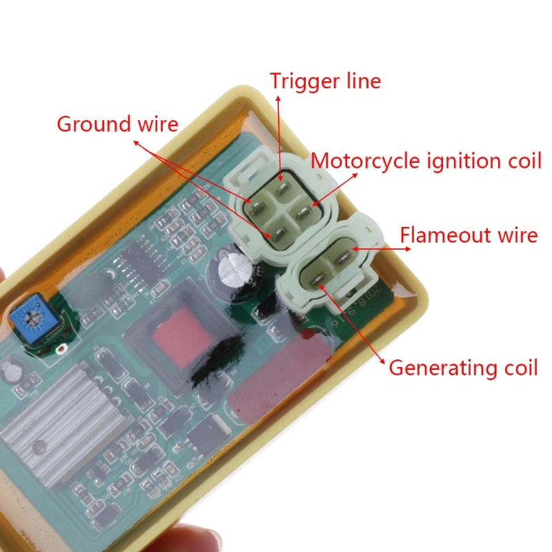 

6 Pin Racing CDI Ignition Box Motorcycle GY6 Round Pin for 50cc 60cc 125cc 150cc