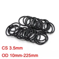 10pcs nbr seal o ring gasket cs 3 5mm od 10 225mm black nitrile rubber o rings waterproof corrosion oil resistant sealing washer