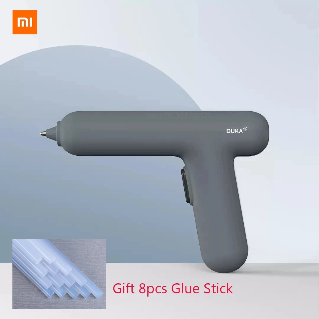 

New Xiaomi DUKA EG1 Electric Hot Melt Glue Gun Workpro Wireless Tools One-button Start Heat Labor-saving Handle Silicone Gun