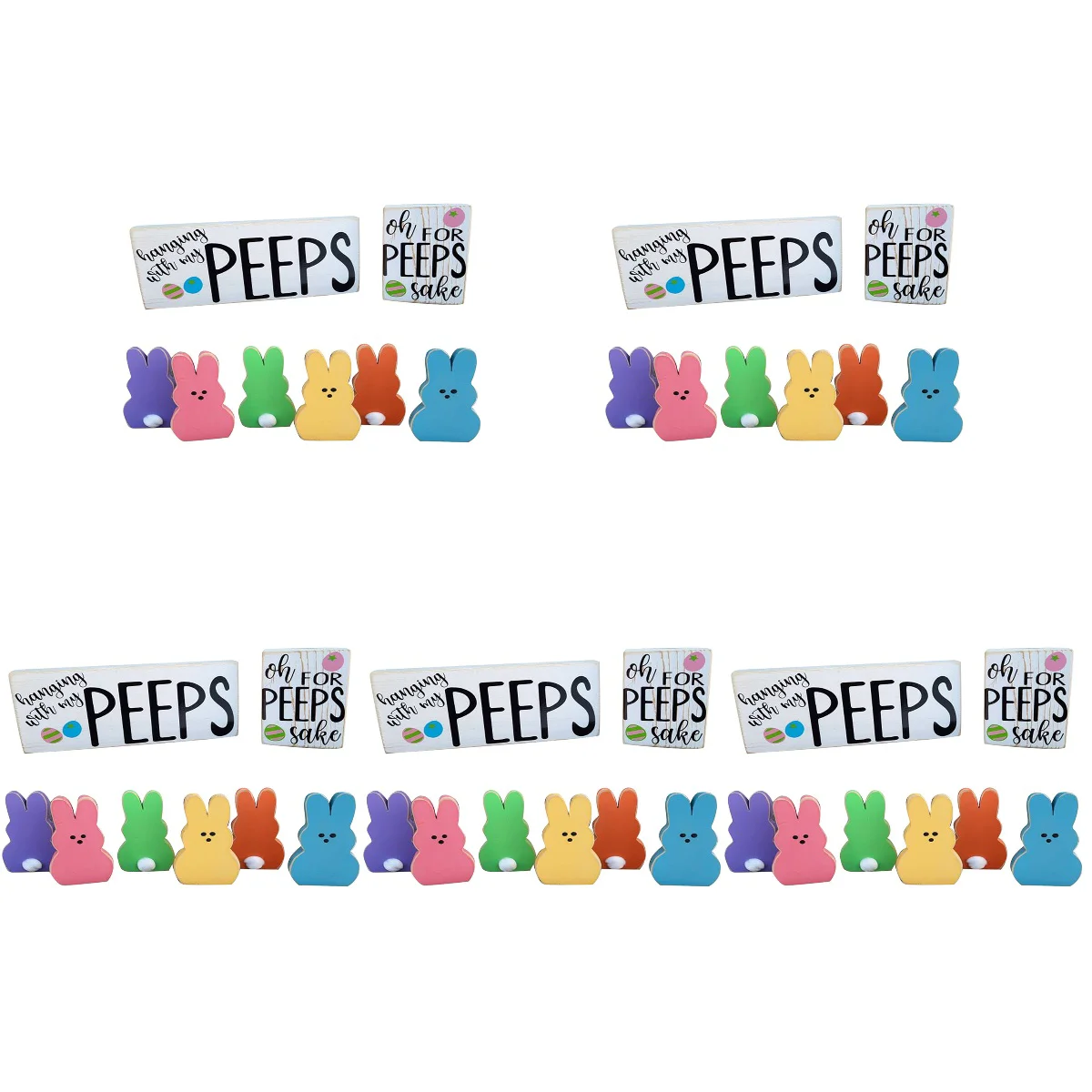 

5 Sets Table Easter Tiered Tray Decorations Farmhouse Decorations Spring Decor Easter Tiered Tray Decor Home Table Decor