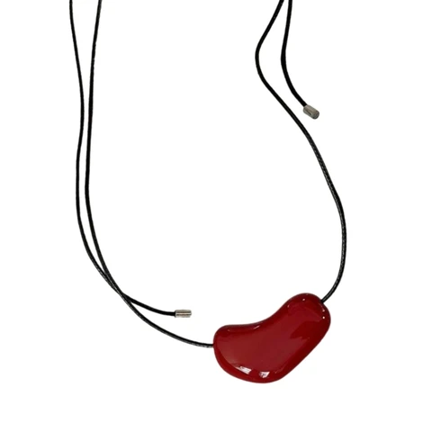 Эмалевое ожерелье с сердечком JAVRICK