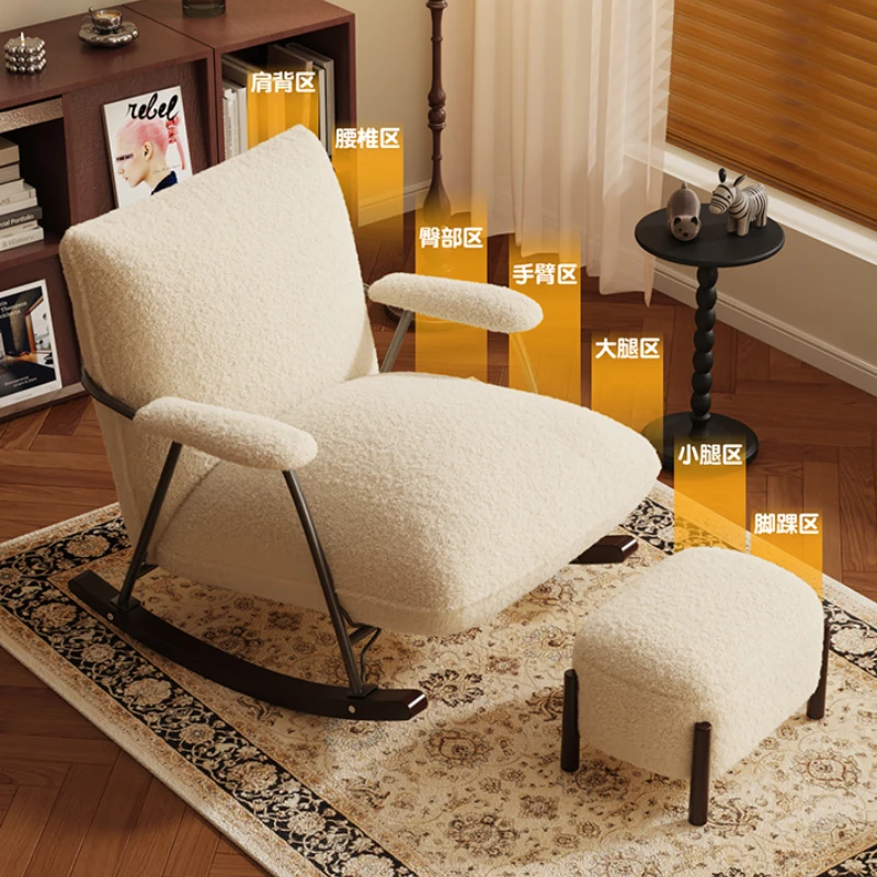 Cat Scratching Skin Style Recliner Chair Balcony Modern Design Bedroom Rocking Comfy Nordic Sedia A Dondolo Room Furniture