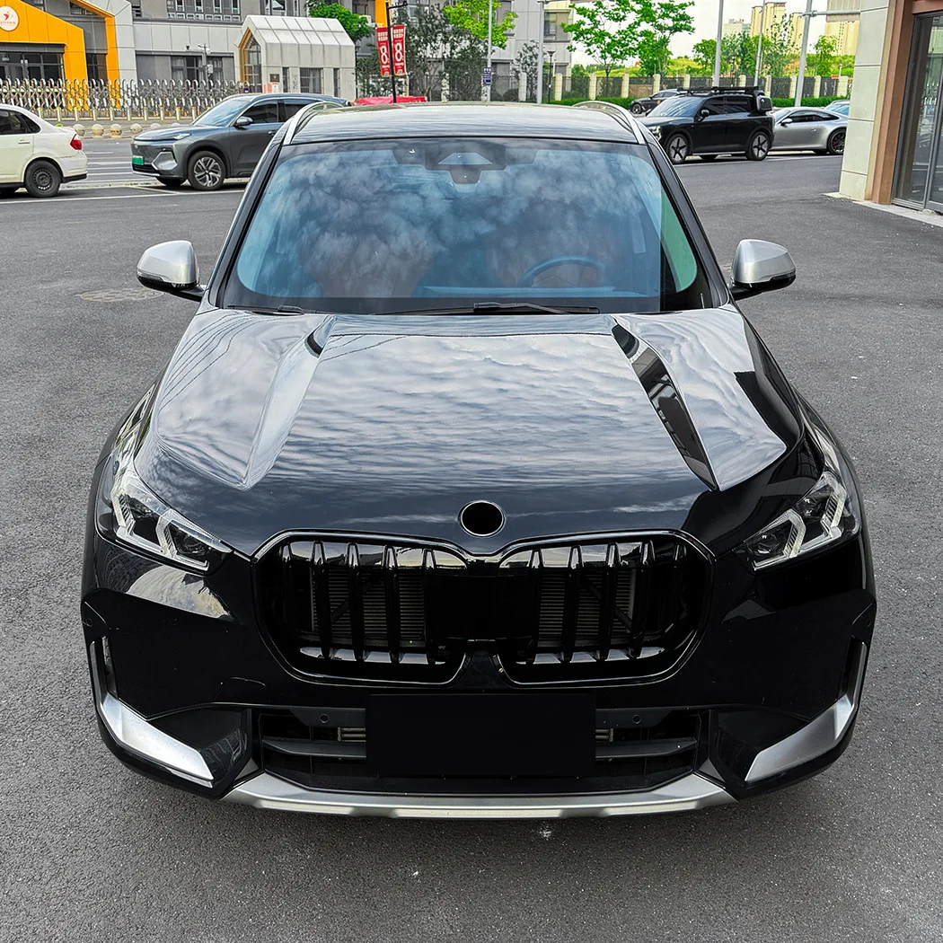 Фото Глянцевая черная спортивная решетка радиатора Race Gloss Black для BMW X1 IX1 U11 2023 2024 2025 2026, аксессуар для переднего бампера №3
