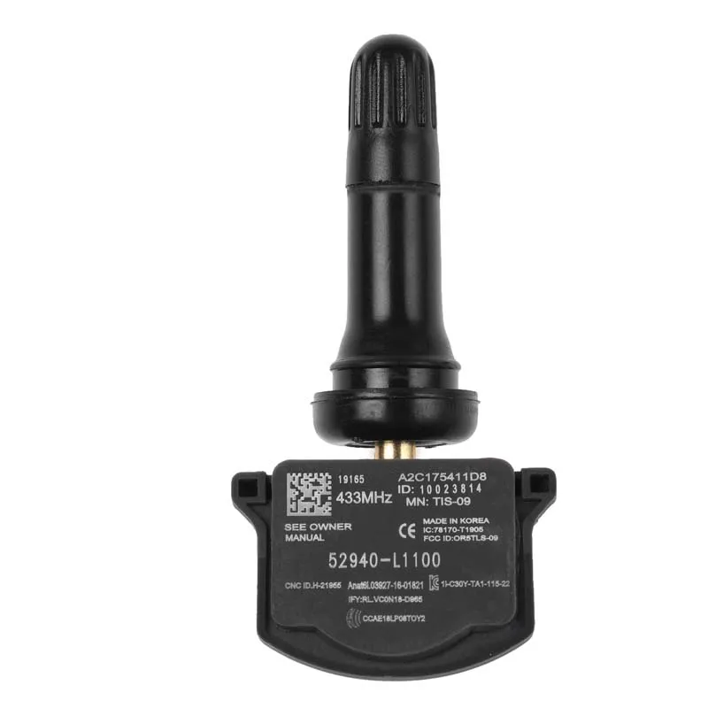 Датчик контроля давления в шинах TPMS 433 МГц 52940L1100 52940-L1100 для Hyundai Elantra Ioniq 5 Sonata Kia