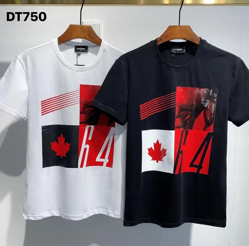 

Classic 2022 new DSQUARED2 fashion high-end printing men and women couple short-sleeved T-shirt DT750