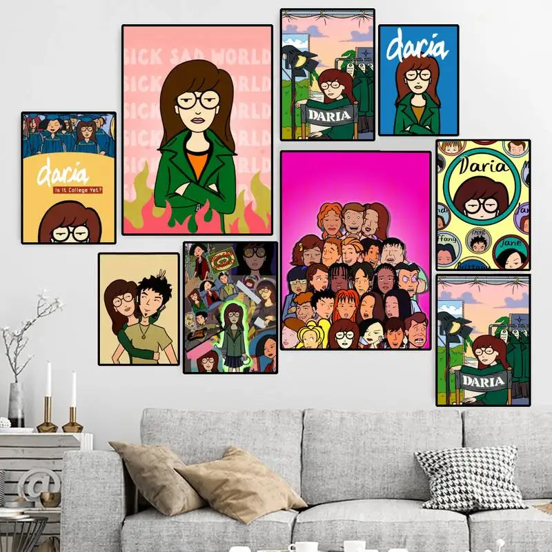 

Anime D-Daria Classic Movie POSTER Canvas HD Print Personalized Wall Art Custom Painting
