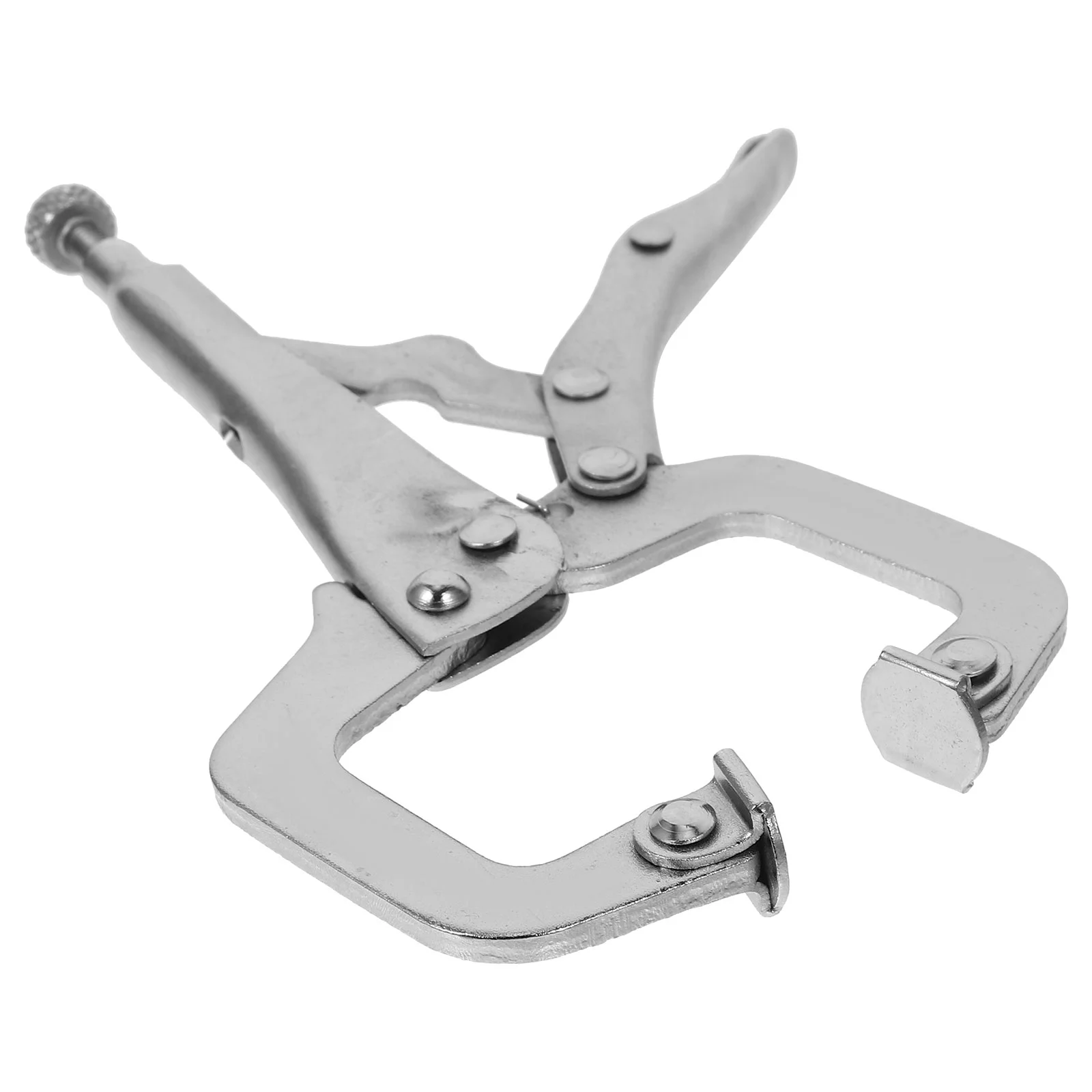 

C-type Locking Pliers Pocket Hole Clamp Hand Screw Tongs Woodworking Clamps 6 Inch Tool Right Angle Heavy Welding Face