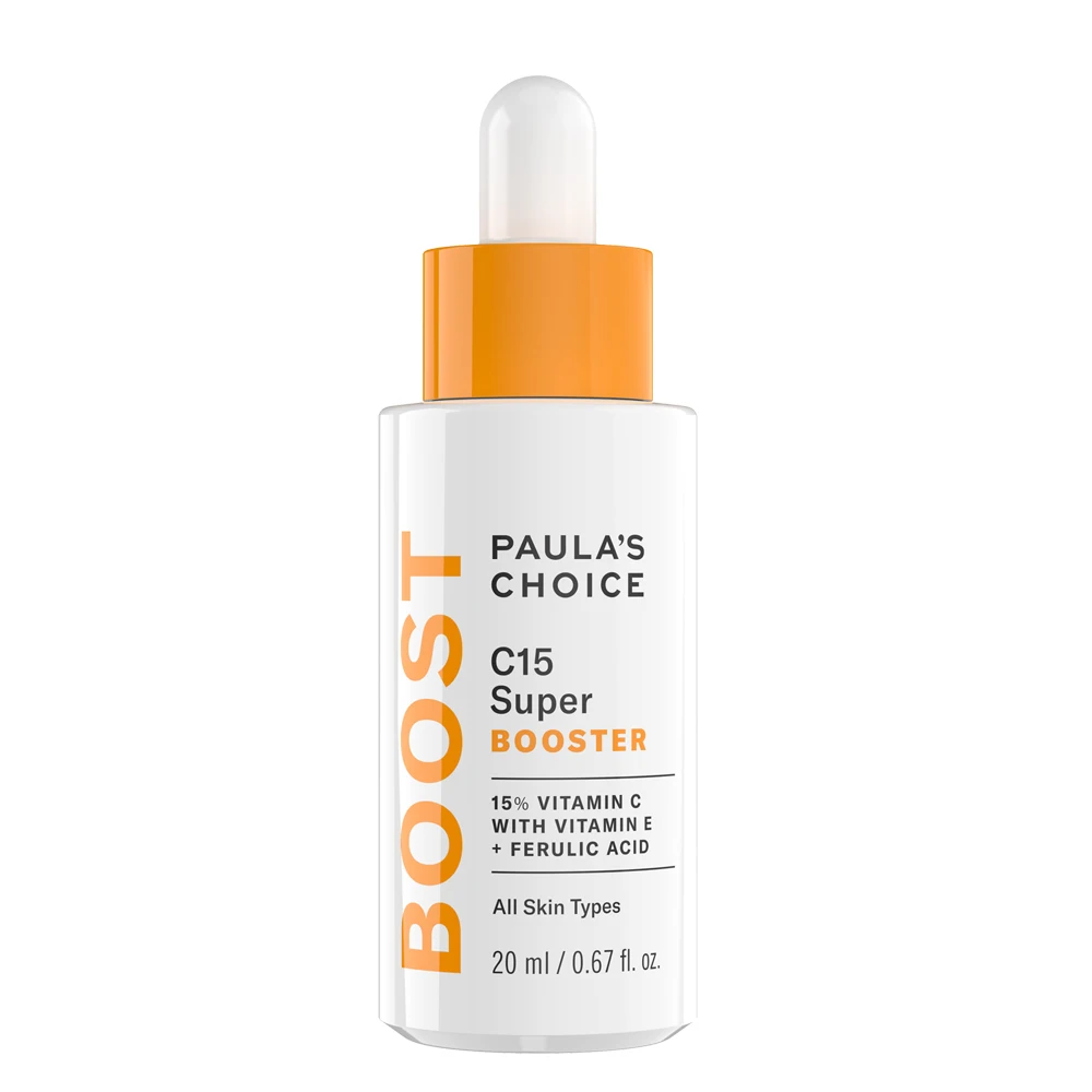 

Горячая Распродажа 20 мл Paula's Choice BOOST C15 Super Booster 15% Витамин C с витамином E и Феруловой кислотой, сыворотка для осветления кожи