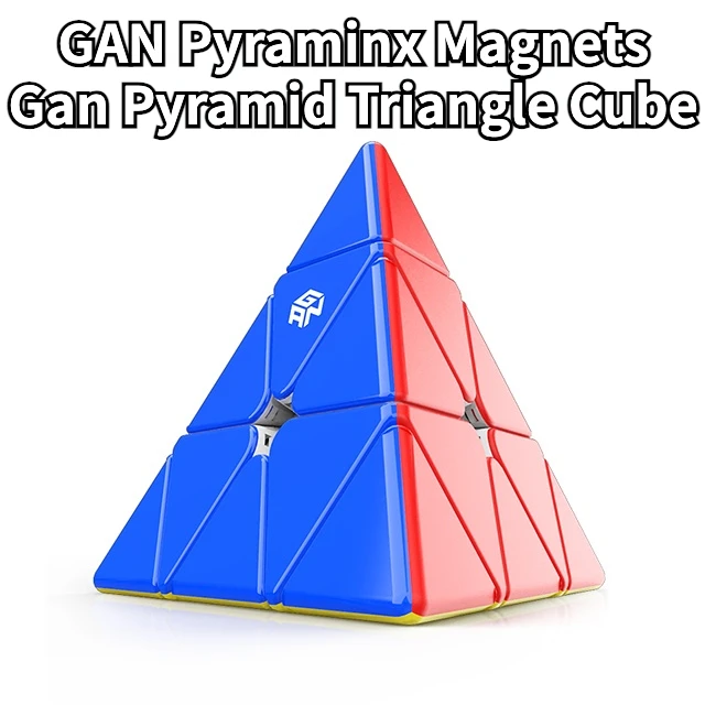 

[Funcube]GAN Pyraminx Magnets Gan Pyraminx M 3X3X3 Speed Magnetic Pyramid Puzzle Stickerless Triangle Cube with Extra GES