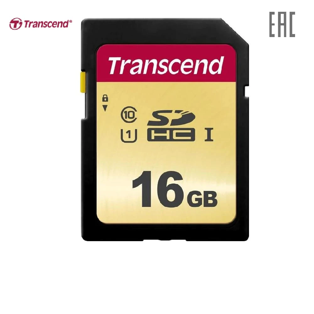 Карта памяти Transcend 500S SDHC TS16GSDC500S 16 Гб UHS-I U1 | Компьютеры и офис