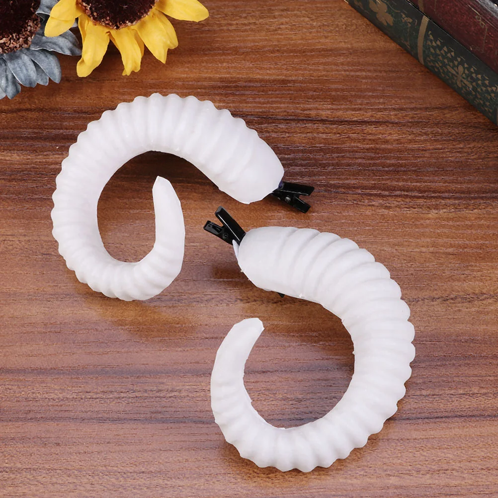 

Accessories Halloween Hair Decor Sheep Horns Hairclip Unique Headband Women Costumes Material