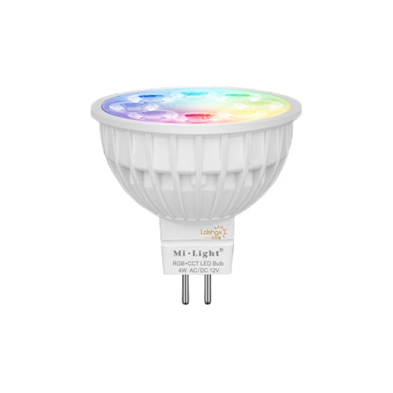 

Светодиодная лампочка Mi AC/DC 12 В MR16, приглушаемый светильник с RGB + теплый белый + белый (RGB + CCT), комнатное праздничное украшение, 4 Вт