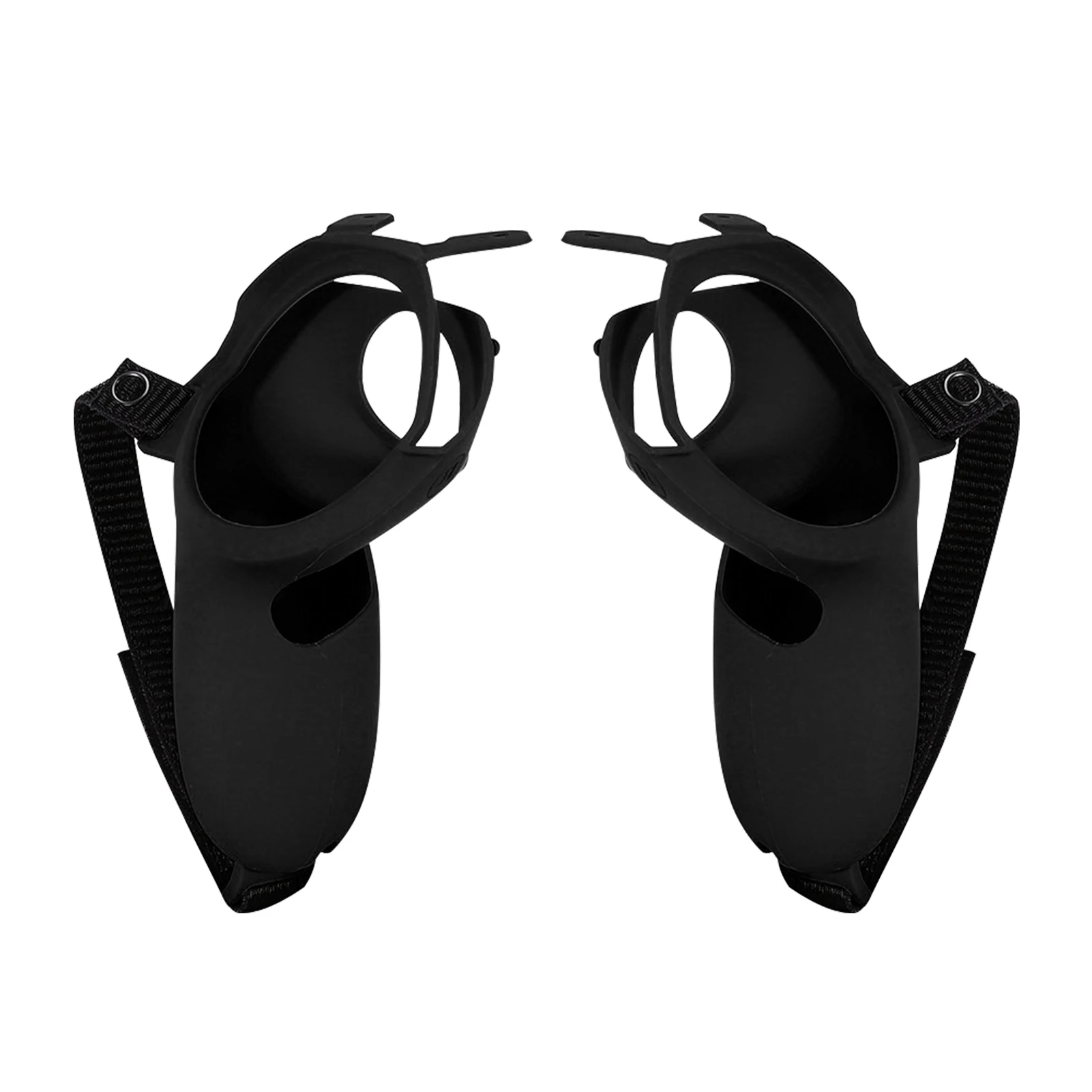 

1pair Hand Controller Adjustable Length Non Slip Grip Cover Knuckle Straps Half Wrapped Protective Silicone For Oculus Quest 2
