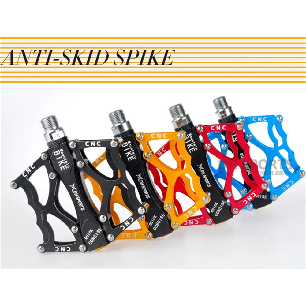

384g/pair Widen CNC Bicycle Pedal 6 Bearing Sealed Bike Pedals Road MTB Aluminum Alloy Body BMX Black De Bicicleta Cycling Parts