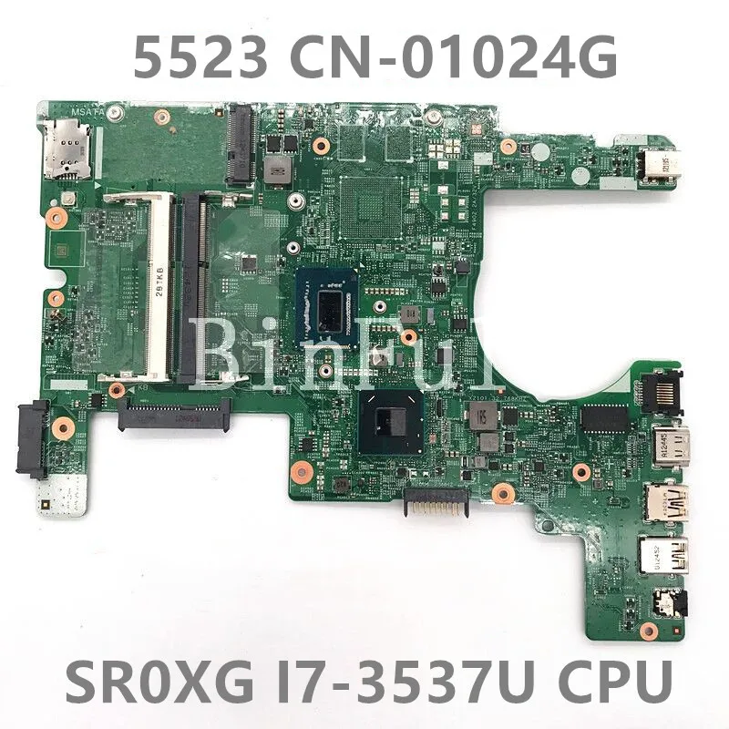 

CN-01024G 01024G 1024G Mainboard For Inspiron 5523 Laptop Motherboard 11307-1 1319F W/ SR0XG I7-3537U CPU DDR3 100% Full Tested