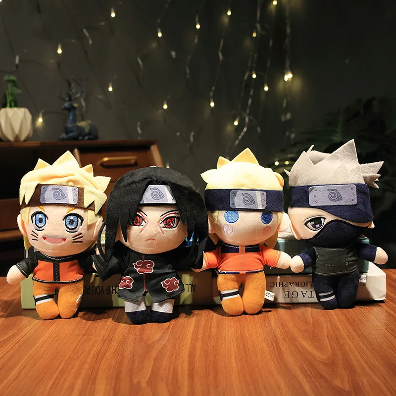 

20cm Anime Figure Naruto Plush Stuffed Doll Kawaii Naruto Uchiha Itachi Kakashi Cartoon Plush Doll Toys for Kids Birthday Gifts