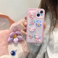 disney lena belle cartoon phone cases for iphone 13 12 11 pro max xr xs max 8 x 78plus 2022 lady girl soft silicone cover gift