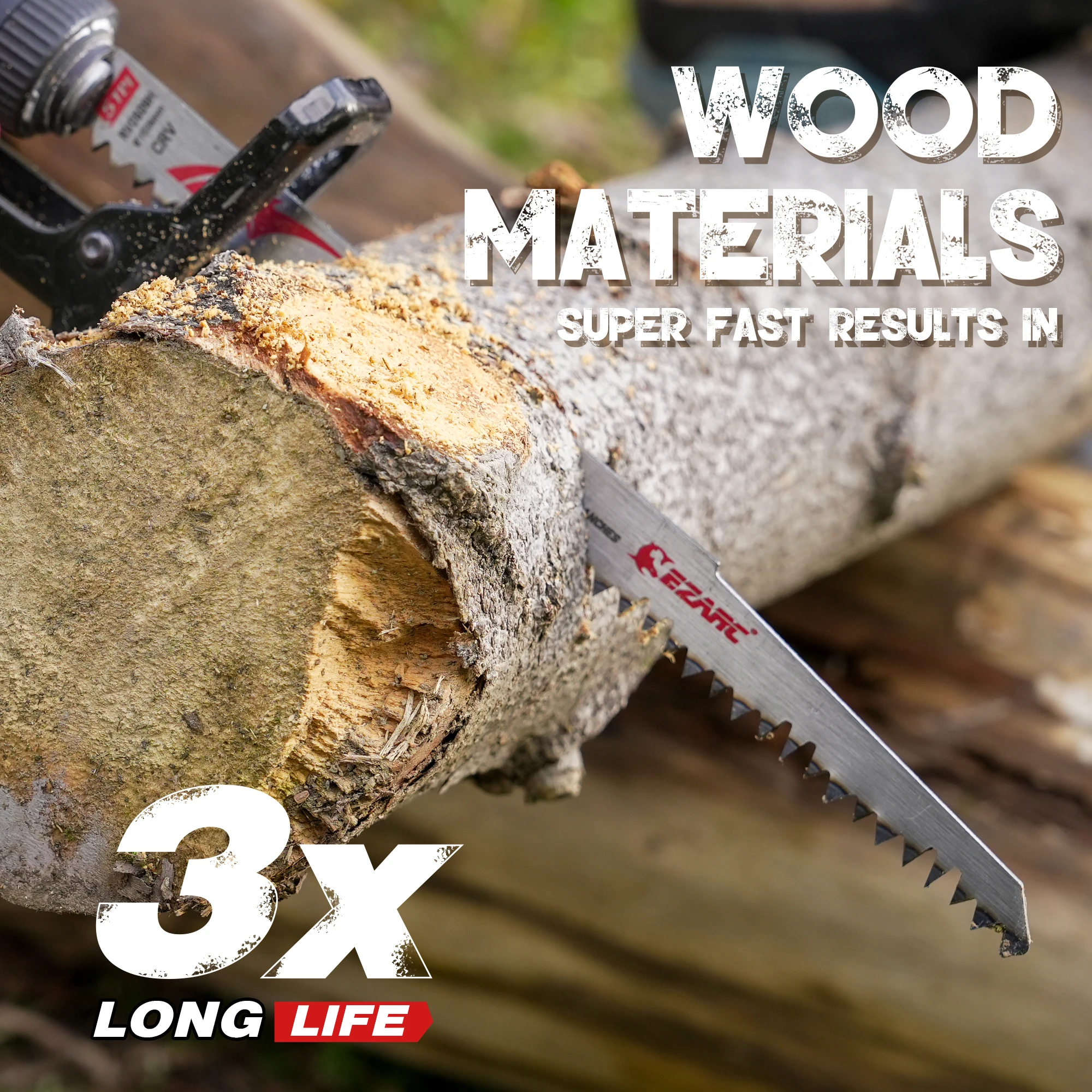 Лезвия для сабельной пилы EZARC 9 дюймов обрезки дерева 10 насадок