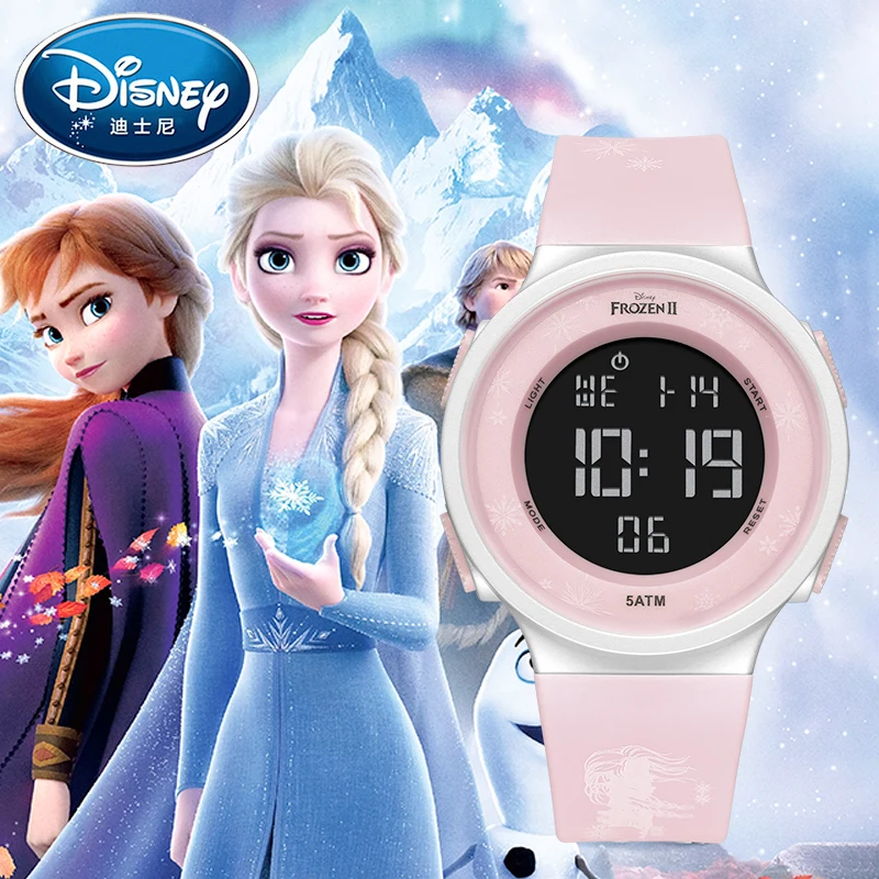 

Disney Gift With Box Frozen Cartoon Original Sport Kids Digital Calendar Watch Child Boy Daily Time Teen Clocks Relogio Feminino