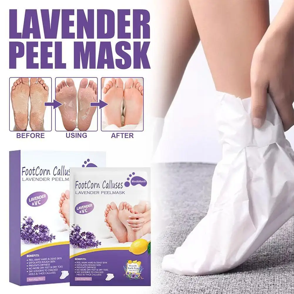 

Lavender Foot Mask Exfoliate And Dead Skin On The Foot Foot Foot Foot Massage Lavender Mask Socks Facial Care F8T6